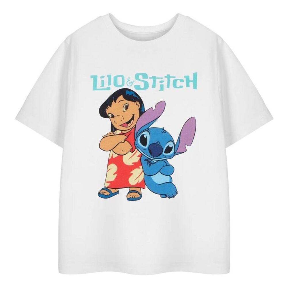 Lilo & Stitch Girls Short-Sleeved T-Shirt / White